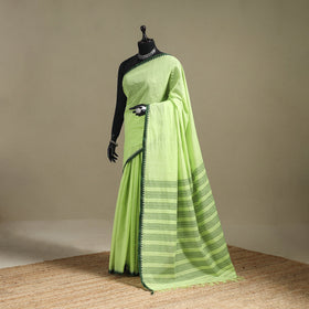 Green - bengal handwoven cotton begumpuri saree 24