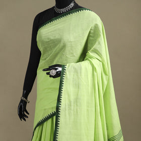 Green - bengal handwoven cotton begumpuri saree 24