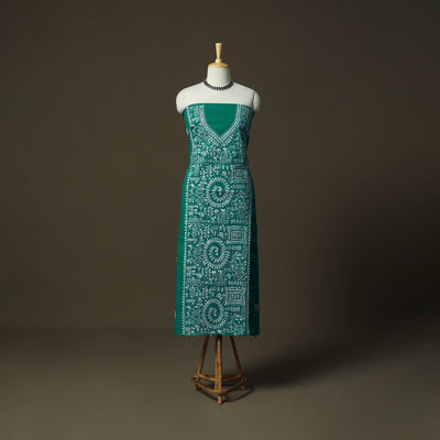 Bengal kantha hand embroidered cotton unstitched kurta