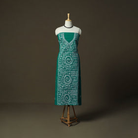 Bengal kantha hand embroidered cotton unstitched kurta