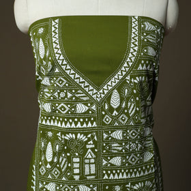 Bengal kantha hand embroidered cotton unstitched kurta