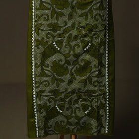 Bengal kantha hand embroidered cotton unstitched kurta