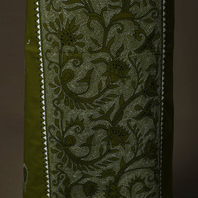 Bengal kantha hand embroidered cotton unstitched kurta
