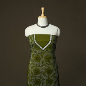 Bengal kantha hand embroidered cotton unstitched kurta