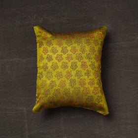 Buy Bengal Kantha Embroidery Reversible Silk Cushion Cover 06 Online at iTokri.com
