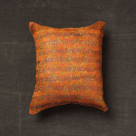 Buy Bengal Kantha Embroidery Reversible Silk Cushion Cover 06 Online at iTokri.com