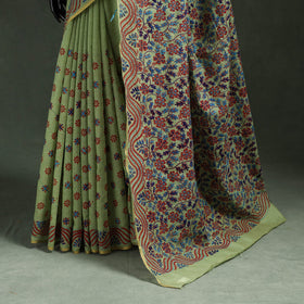 Bengal kantha hand embroidery silk cotton chapa work saree