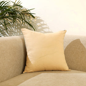 Buy Green Bengal Kantha Work Reversible Silk Cushion Cover