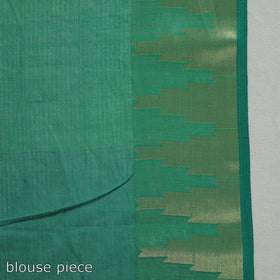 Green - bengal pure cotton zari tant handloom saree 64