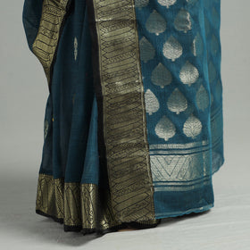 Green - bengal pure cotton zari tant handloom saree 68