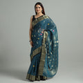 Green - bengal pure cotton zari tant handloom saree 68