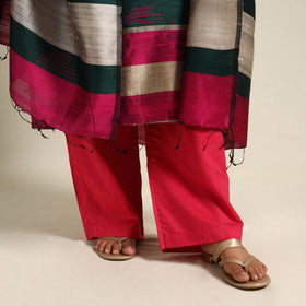 Green Bhagalpuri Handloom Tussar Silk Suit Set