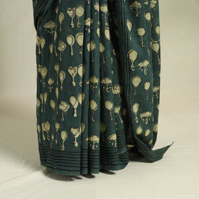 Green - bindaas art natural dyed cotton saree 25