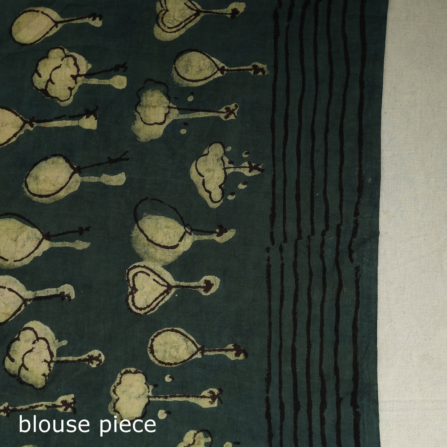 Green - bindaas art natural dyed cotton saree 25