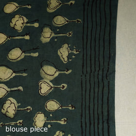 Green - bindaas art natural dyed cotton saree 25