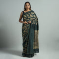  Bindaas Art Natural Dyed Cotton Block Print Saree