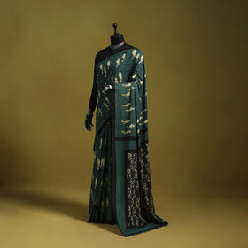 Green - bindaas art natural dyed cotton saree 31