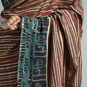  Bindaas Art Natural Dyed Cotton Block Print Saree