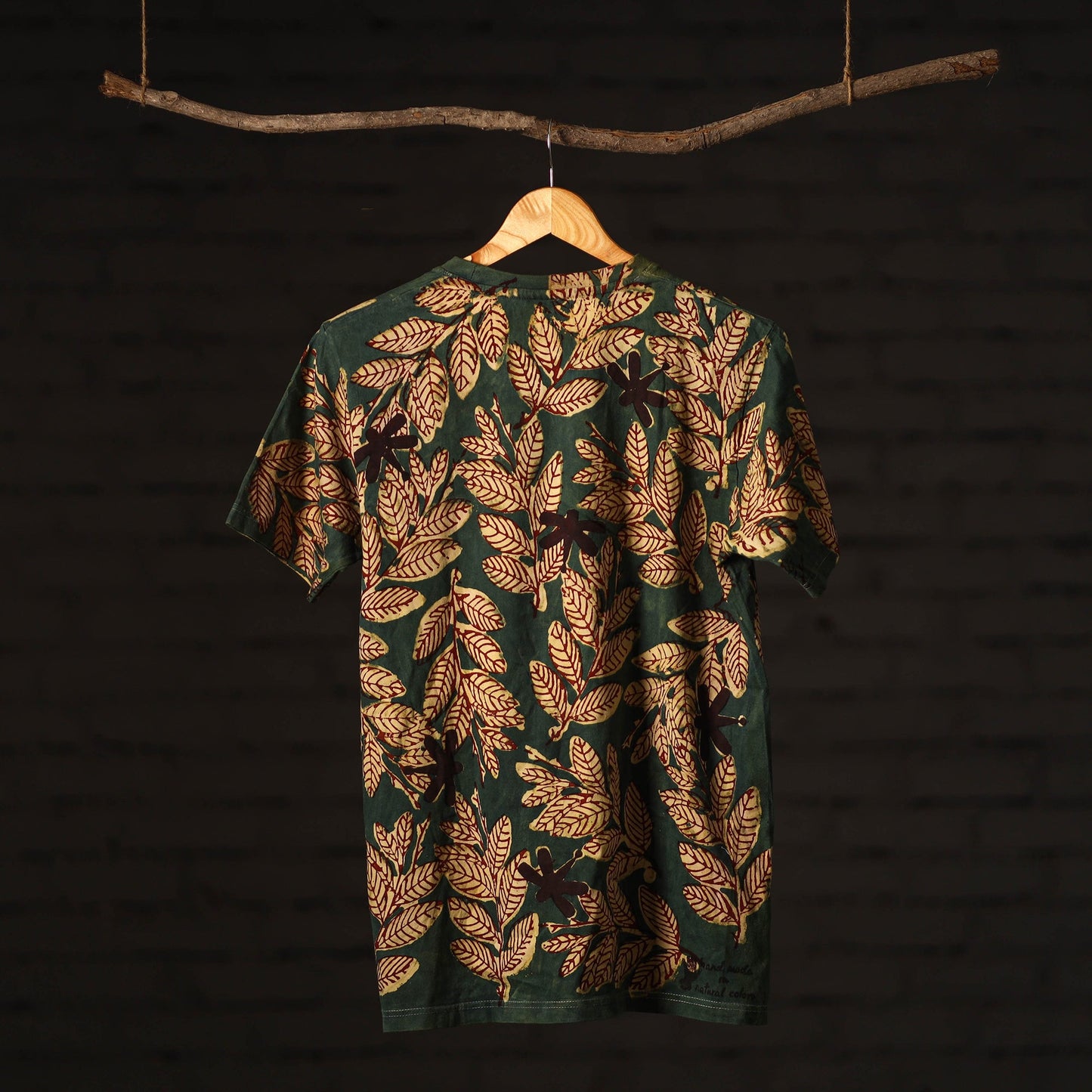 Green - bindaas art prints natural dyed cotton unisex round