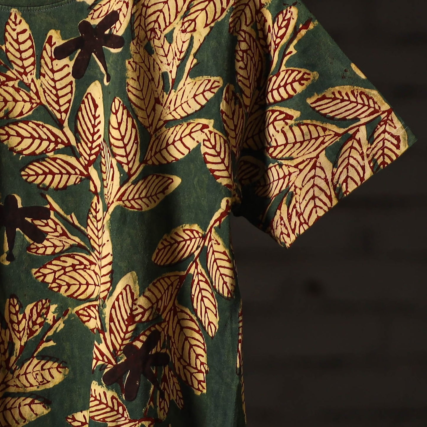 Green - bindaas art prints natural dyed cotton unisex round