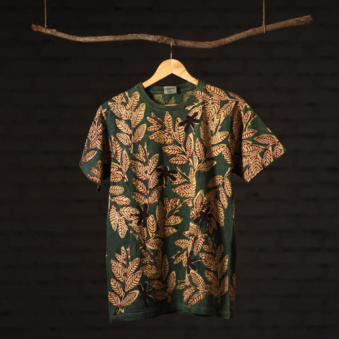 Green - bindaas art prints natural dyed cotton unisex round