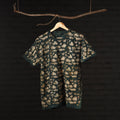  Bindaas Block Art Printed Cotton Round Neck T-shirt 