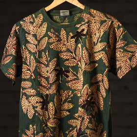 Green - bindaas art prints natural dyed cotton unisex round