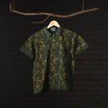 Buy Bindaas Natural Dyed Art Block Print Polo Collar T-shirt in Pure Cotton Online at iTokri.com