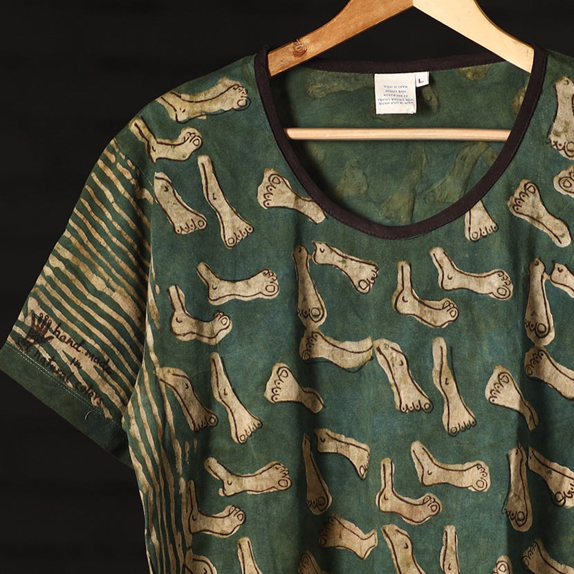  Block Art Prints Natural Dyed Cotton T-shirt 