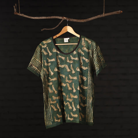  Block Art Prints Natural Dyed Cotton T-shirt 