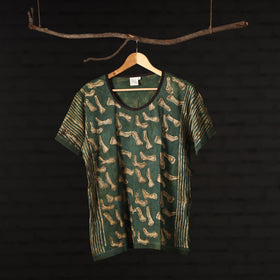  Block Art Prints Natural Dyed Cotton T-shirt 