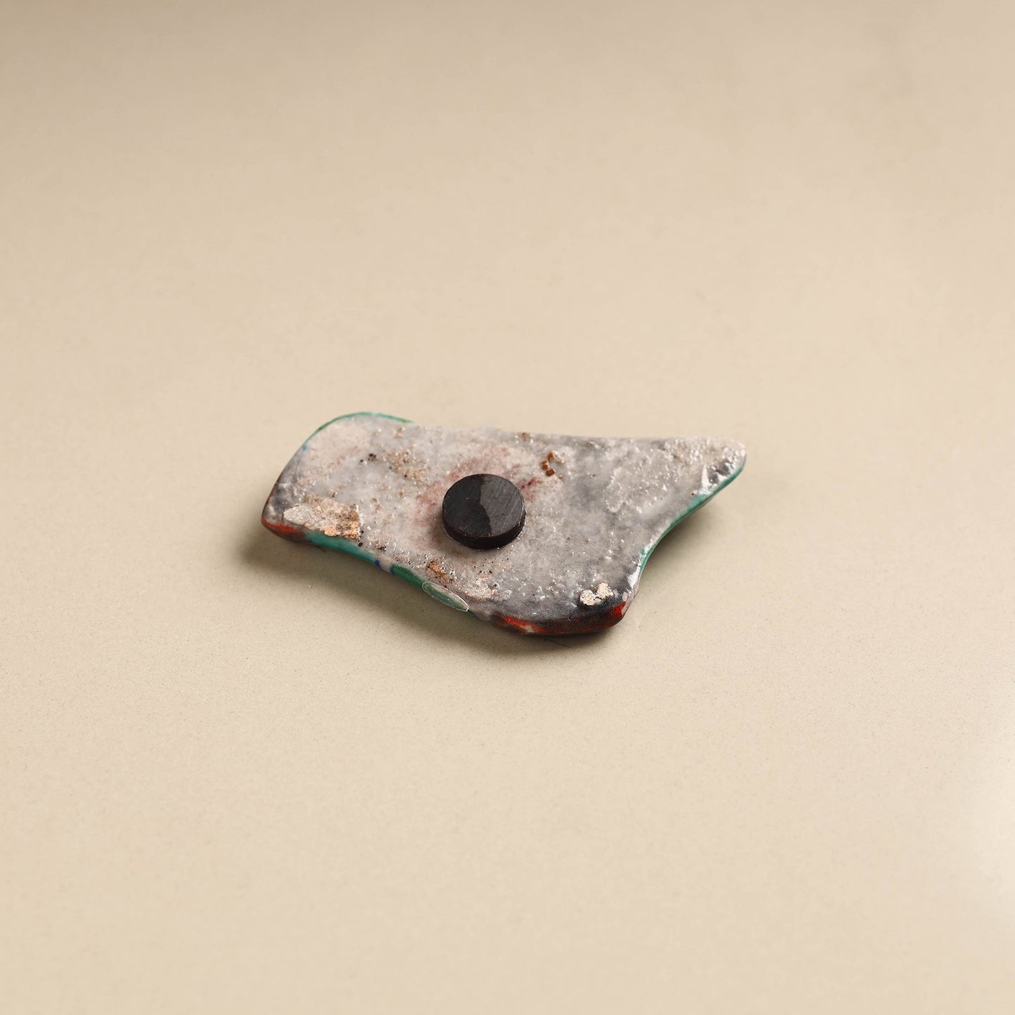 Teal Bird Original Blue Pottery Ceramic Fridge Magnet 