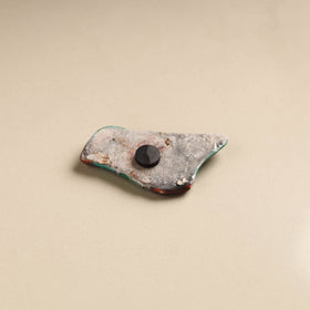 Teal Bird Original Blue Pottery Ceramic Fridge Magnet 