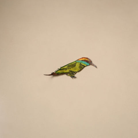 Bird - tholu bommalata leather puppet fridge magnet 13