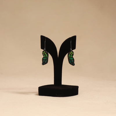 Bishnupur handpainted terracotta earrings 104 - handcrafted
