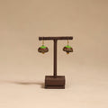 Bishnupur handpainted terracotta jhumki earrings 158