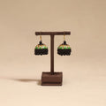 Bishnupur handpainted terracotta jhumki earrings 87