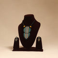 Bishnupur handpainted terracotta necklace set 21