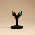 Bishnupur handpainted terracotta stud earrings 176
