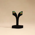 Bishnupur handpainted terracotta stud earrings 42