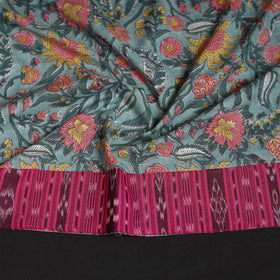 Block print cotton sanganeri blouse piece 09 - handcrafted