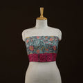 Block print cotton sanganeri blouse piece 09 - handcrafted