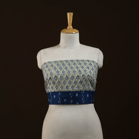 Block print cotton sanganeri blouse piece 12 - handcrafted