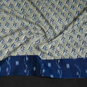 Block print cotton sanganeri blouse piece 12 - handcrafted
