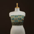 Block print cotton sanganeri blouse piece 24 - handcrafted