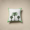 Cotton sanganeri cushion cover (16 x 16 in) 21 - handcrafted