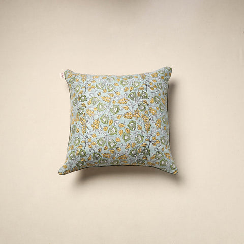 Cotton sanganeri cushion cover 37 - handcrafted