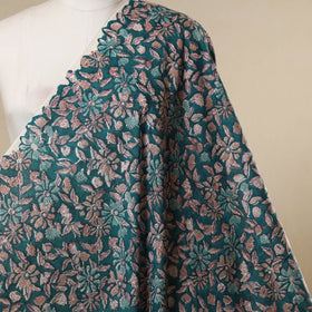 Green - cotton sanganeri fabric 02 - handcrafted