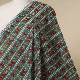 Green - cotton sanganeri fabric 04 - handcrafted