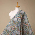 Green - cotton sanganeri fabric 07 - handcrafted